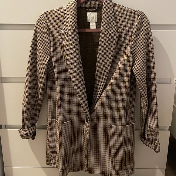 H&M Houndstooth Blazer (Size 4) - Picture 1 of 3